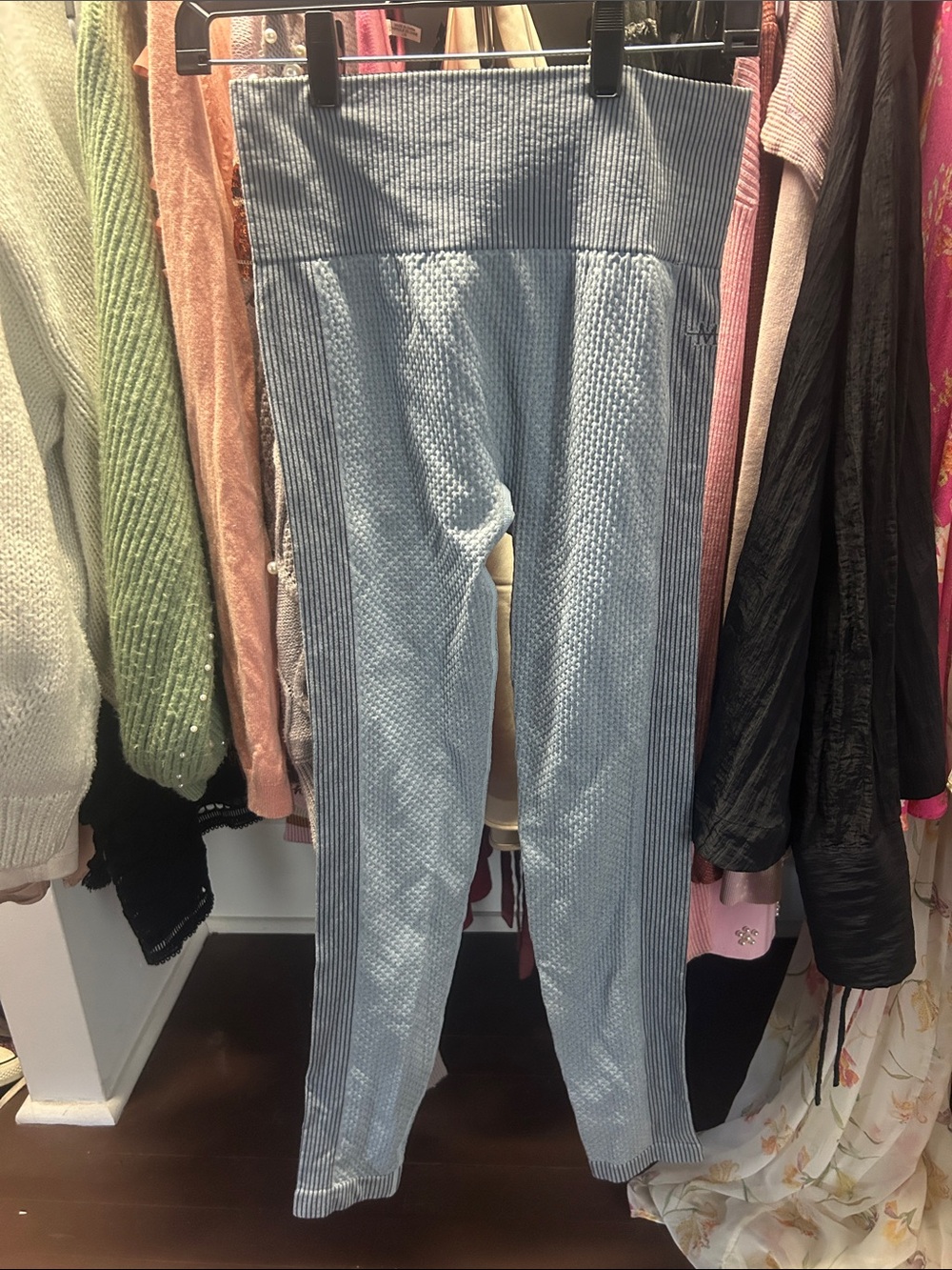 Maniere De Voir seamless waffle knit legging